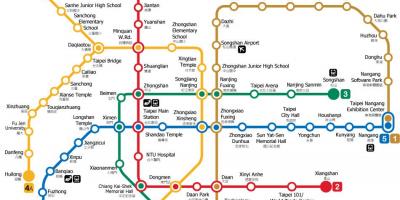 Taipei metro station mapu