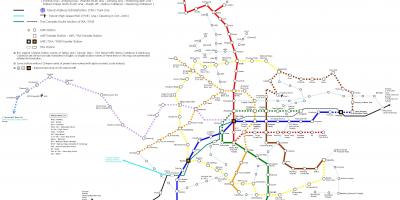 Taipei železničnú mapu