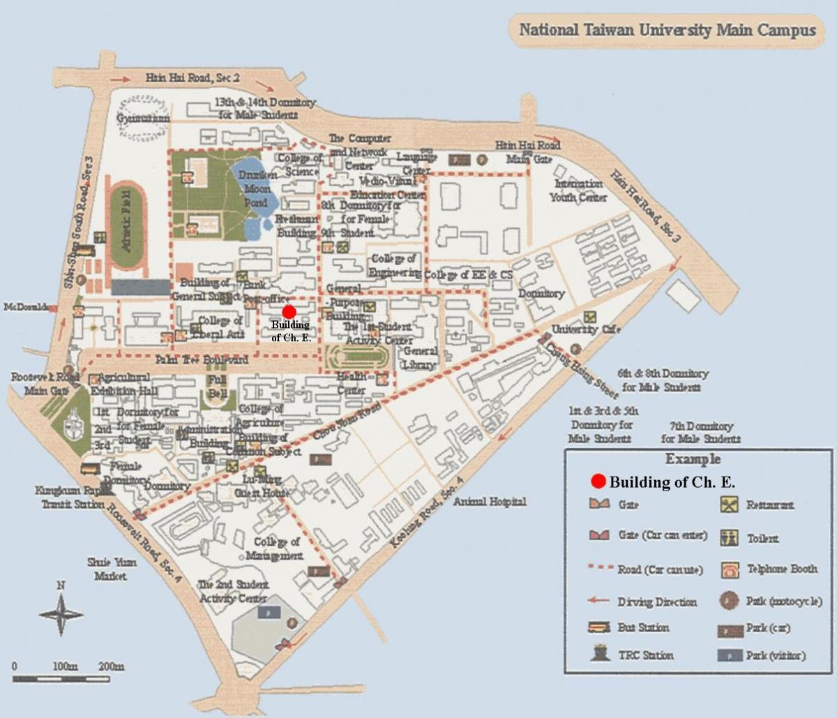 national taiwan university campus mapu