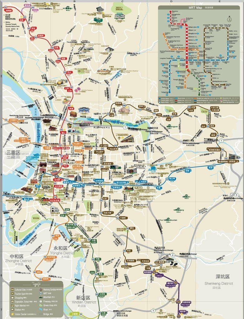 mapa Taipei mrt hrať 