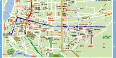 Taipei turistických miestach mapu